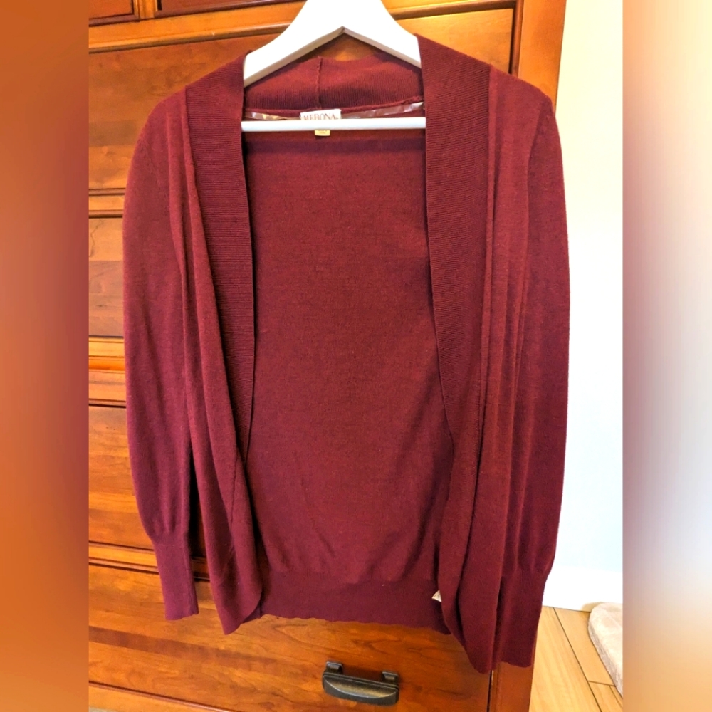 Merona Maroon Cardigan